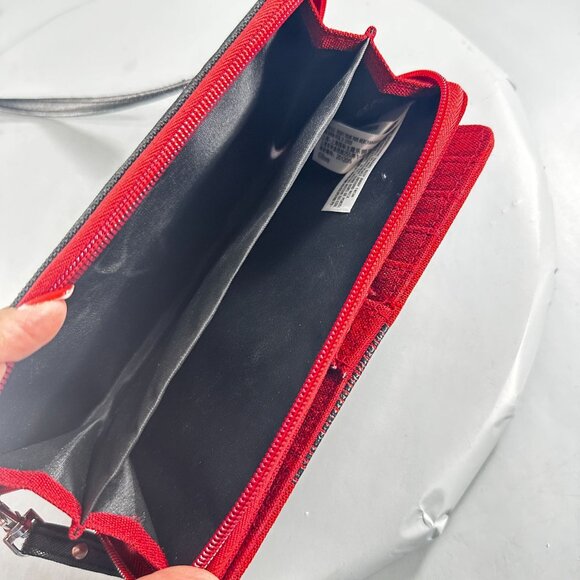 Disney Mickey Mouse Wallet Sketch Convertible Crossbody Embroidered Purse - Picture 13 of 16